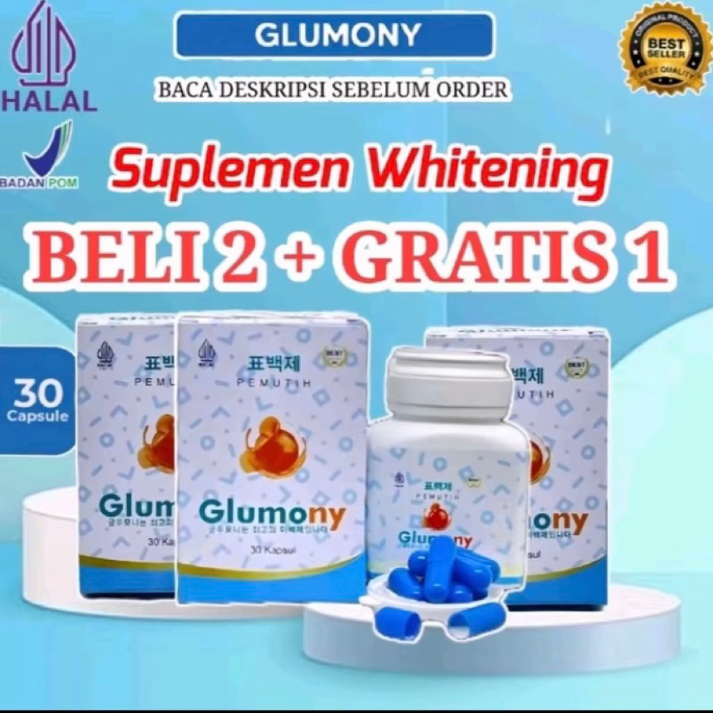 Glumony Whitening Beli 2 Gratis 1 Dapat 3 Botol Original