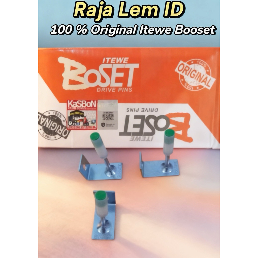 ITEWE Paku Booset / Paku Boset Pin Angle Clip Original 100% dan Kuat Paku Tembak Beton Angle Clip L 