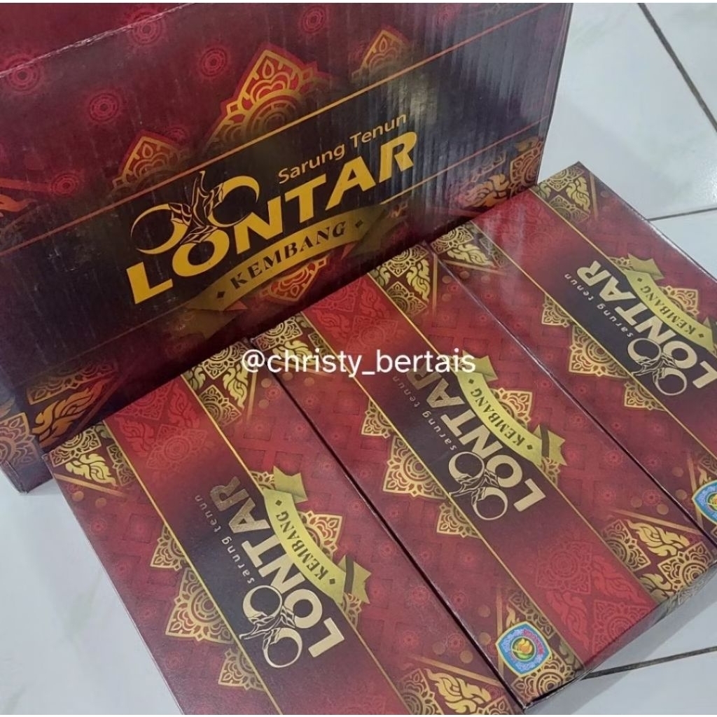 [BARU] GROSIR 10 PCS SARUNG PRIA LONTAR KEMBANG