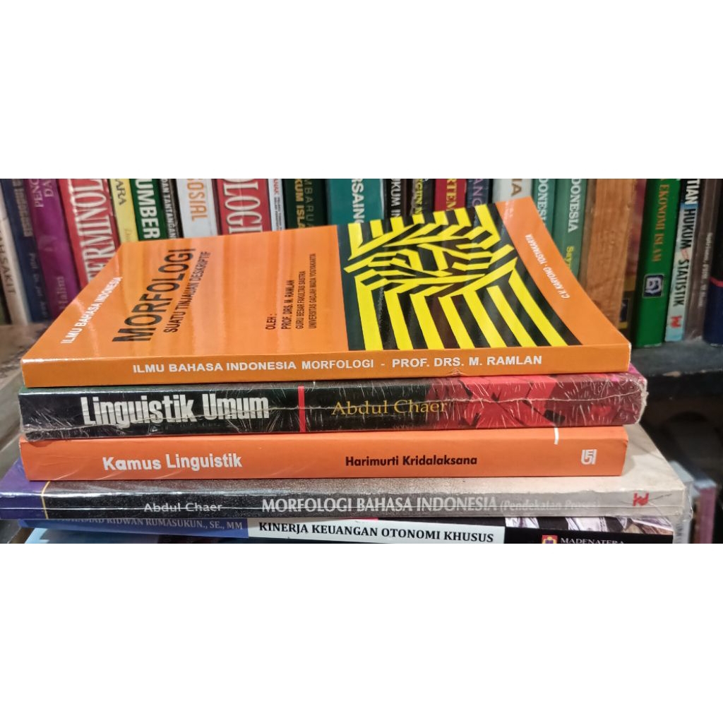 Morfologi bahasa Indonesia, linguistik umum, kamus linguistik