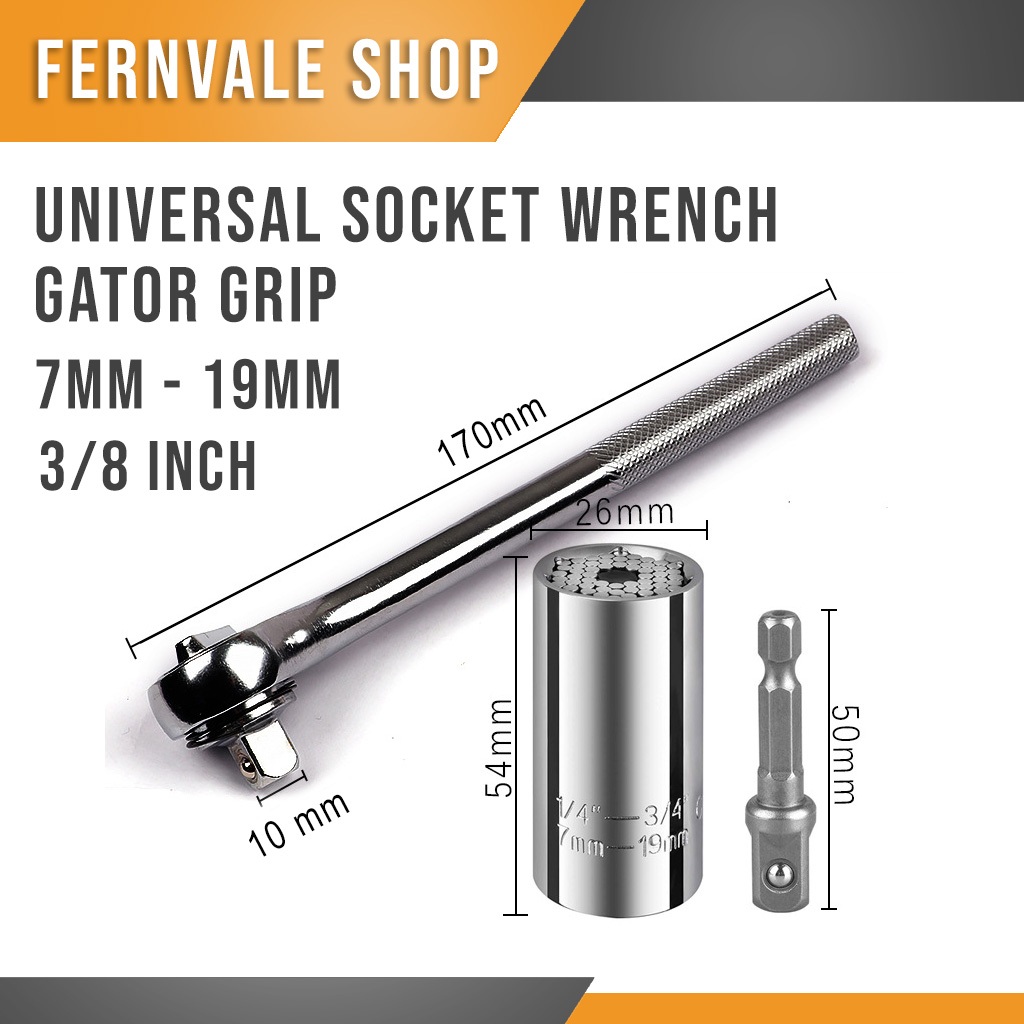 Gator Grip Universal Socket Kunci Pas