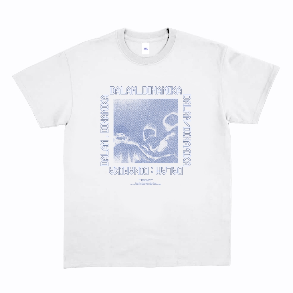 Kaos Perunggu - Dalam Dinamika Cover Album White - Tshirt Official Merchandise Perunggu