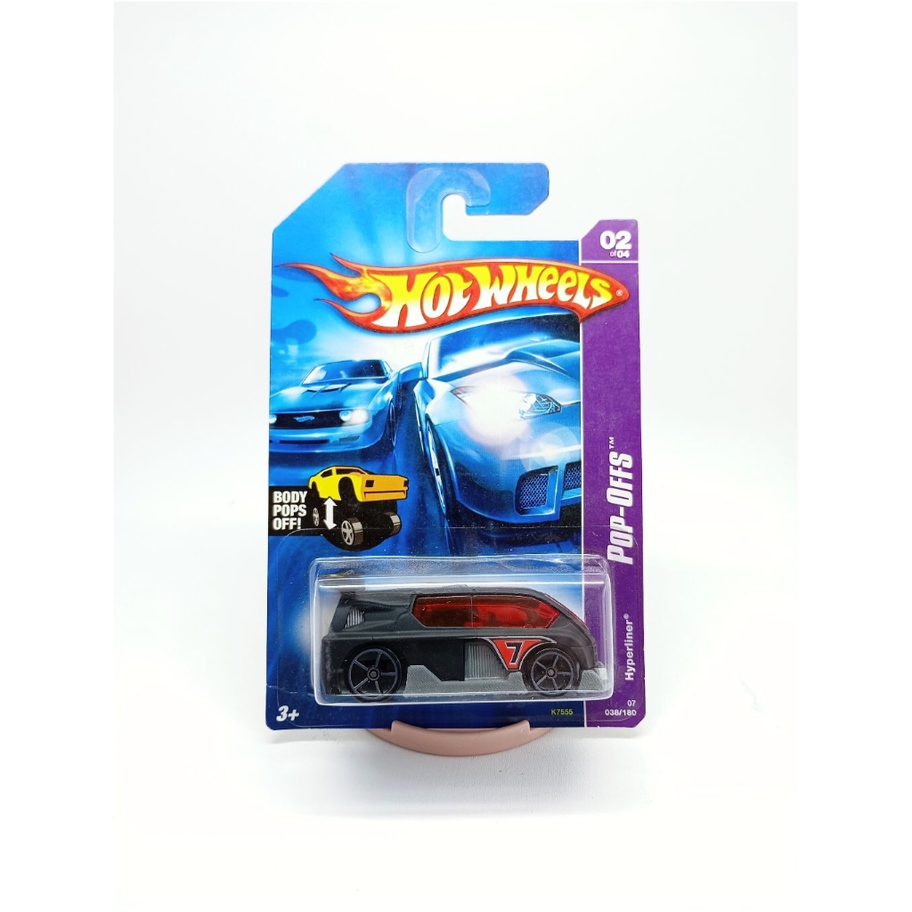 Hot Wheels Hyperliner #7 Pop Offs 2006 Blue Card