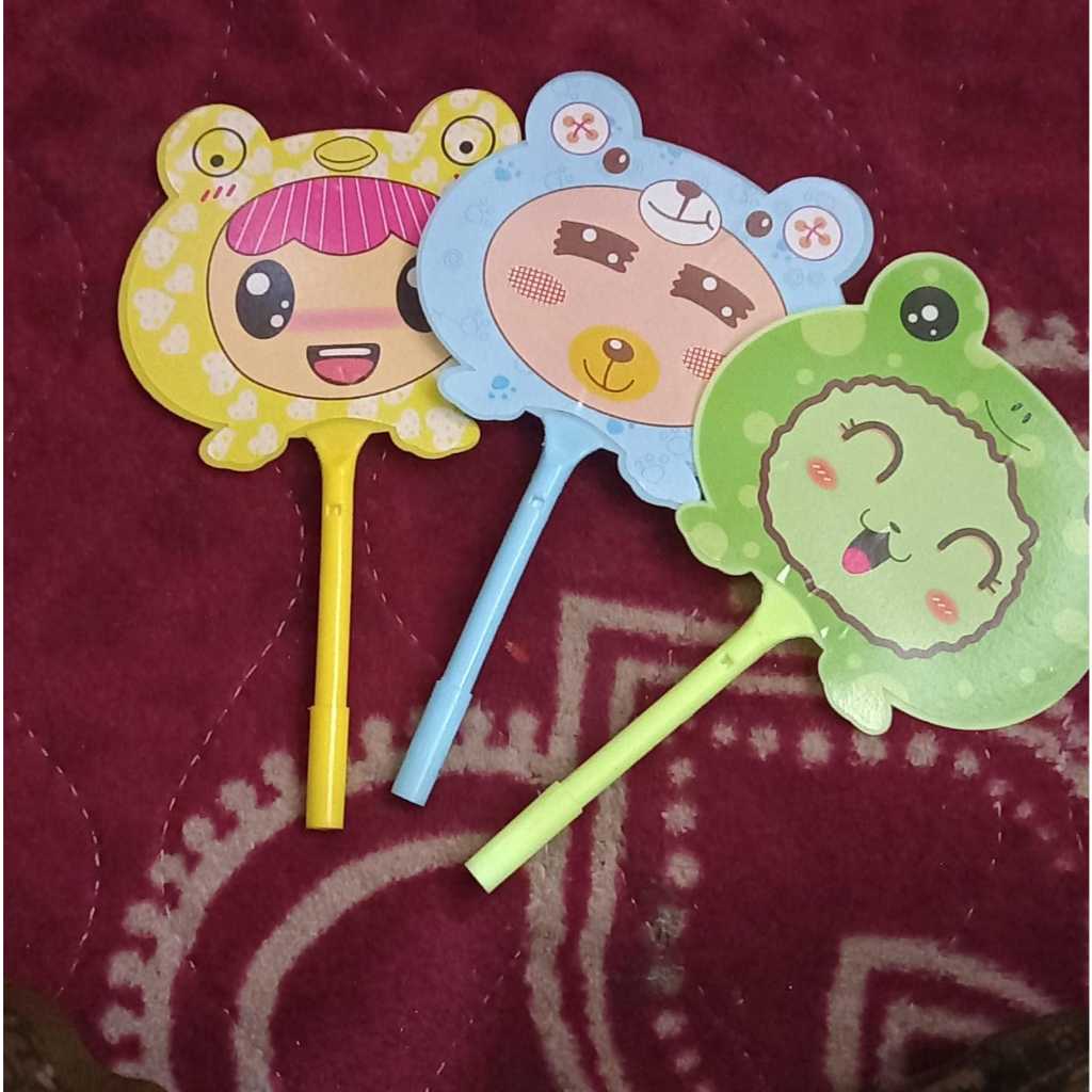 Pena Kipas Lucu Animal dan Buah Pulpen Kipas Karakter / Kipas Angin Murah
