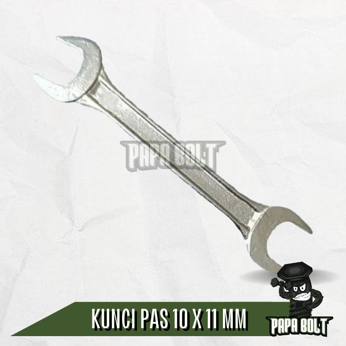 INDIA Kunci Pas 10 x 11 mm / Open End Wrench / Kunci Pas 10x11 Murah