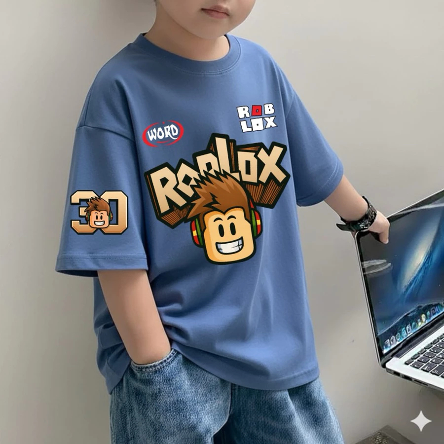 TEEFORME - ROBLOX TSHIRT I Baju Kaos Anak dan Remaja 4-14 Tahun Laki-Laki Perempuan Lengan Pendek I 