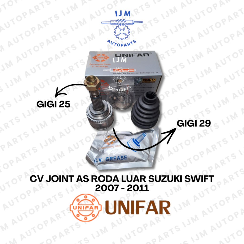 CV Joint As Roda Luar Suzuki Swift 2007 - 2011 Unifar