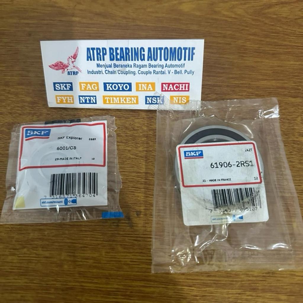 BEARING NOKEN AS YAMAHA NMAX AEROX LEXI JUPITER MX R15 VIXION SKF ORIGINAL 6906 + 6001 SKF ORIGINAL