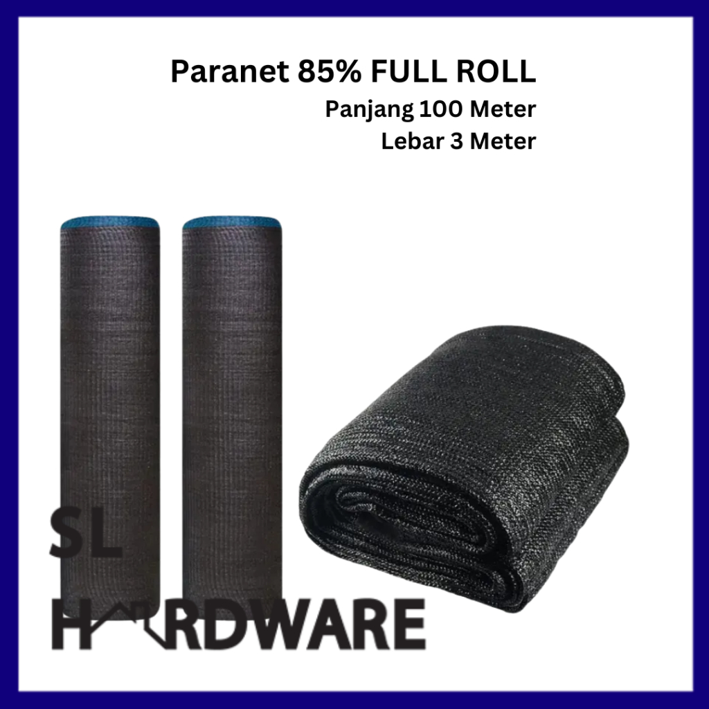 Paranet 85% 1 Roll Paranet 100 Meter x 3 Meter Kualitas Terbaik Paranet Full Roll
