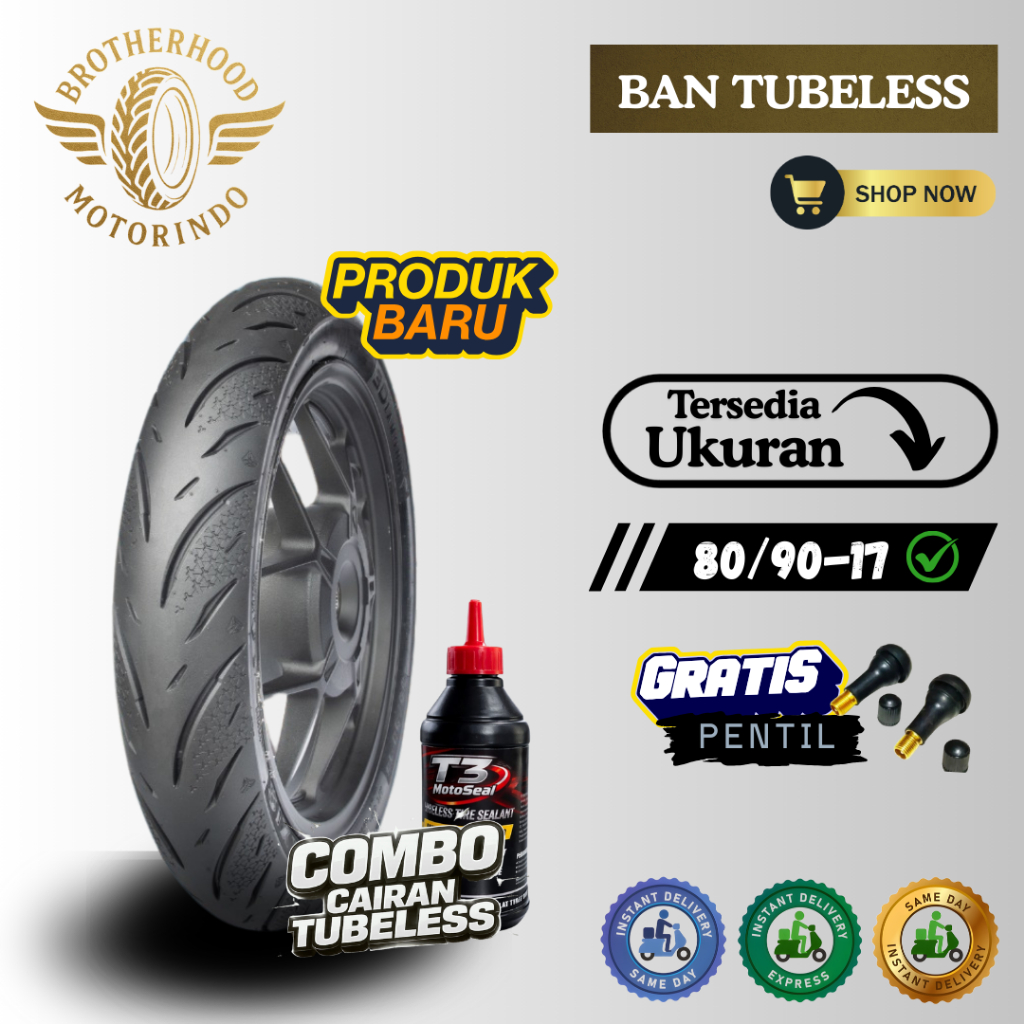 BAN MAXXIS DIAMOND MA3Di  TUBELESS 80/90-17 / BAN TUBLES / BAN MOTOR RING 17 / BAN MAXXIS RING 17 BA