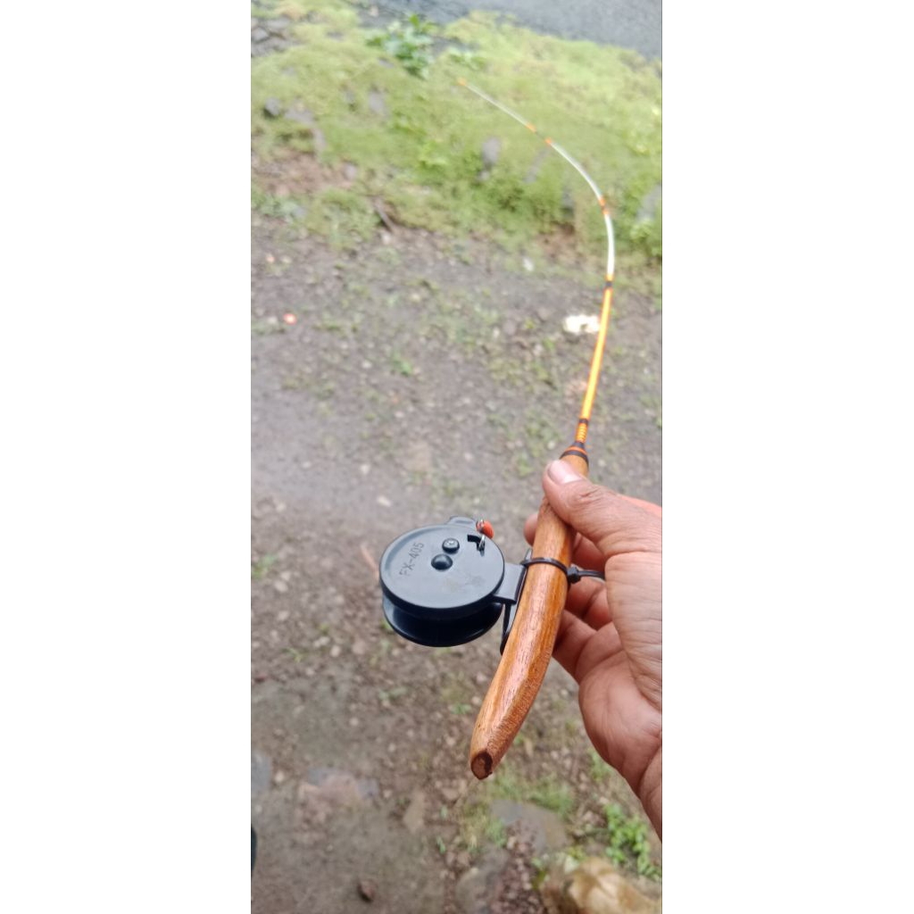 joran lentur fullset siap pakai sudah cocok untuk ikan wader ikan nilem sama  ikan kecil kecil