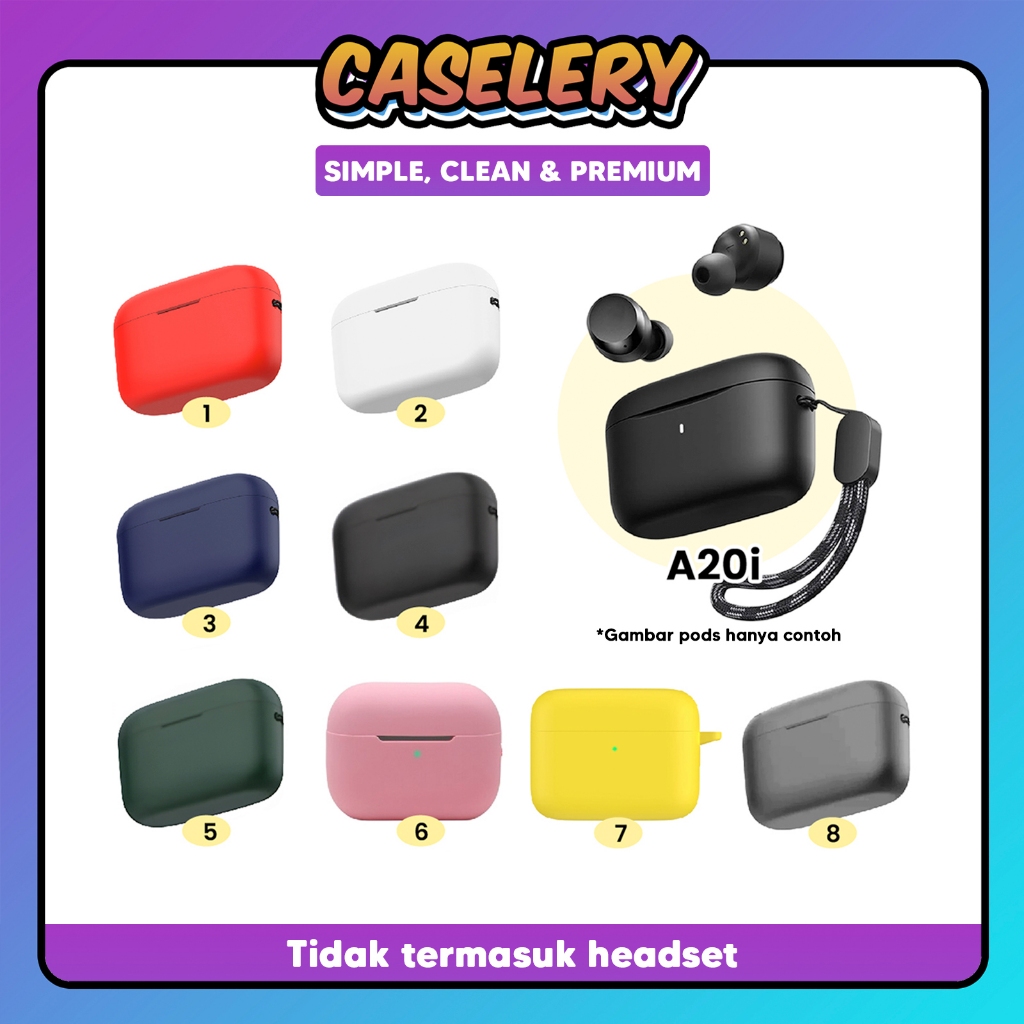 [AD] Case Soundcore Anker A20i Cover Silicone Premium Quality Warna Polos A20i Anker