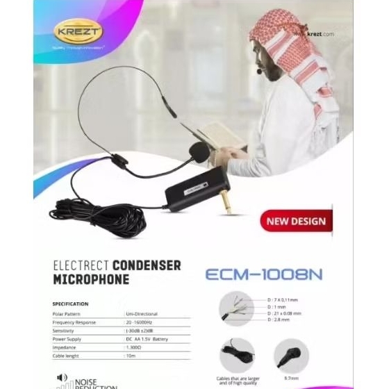 mic condenser KREZT bando high quality ORIGINAL kabel 10M MIC BUAT IMAM CERAMAH DLL