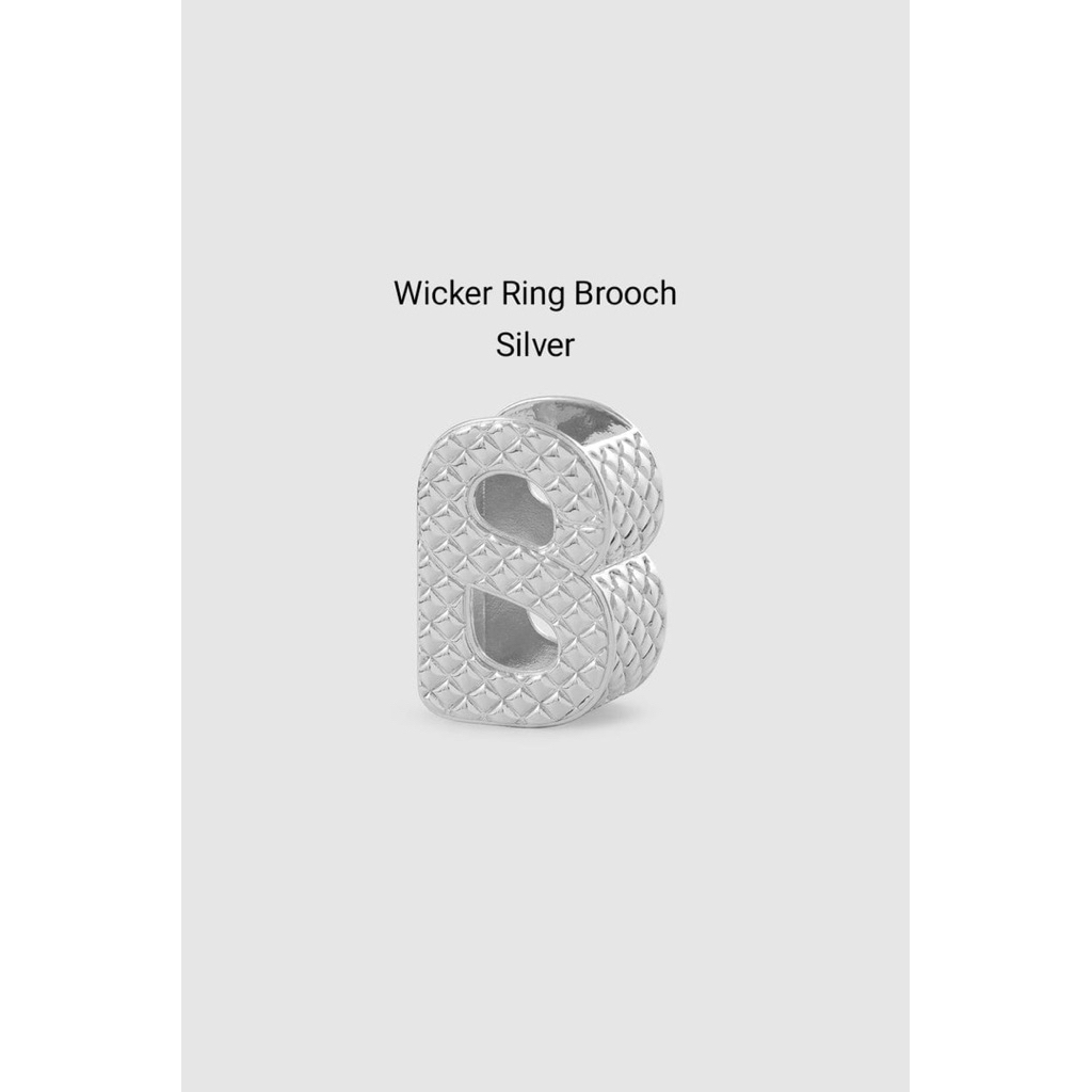 Wicker Ring Brooch Buttonscarves