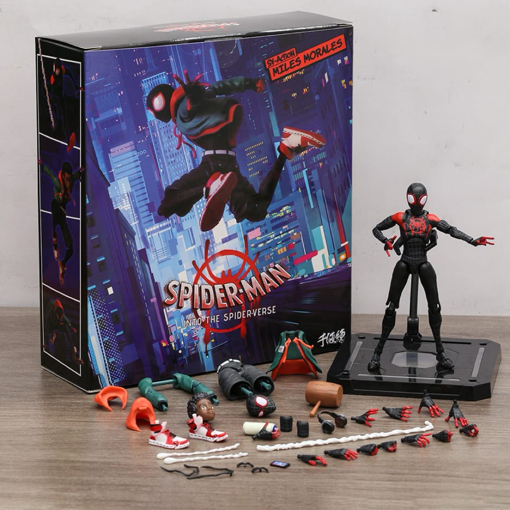 action figure Spiderman into the spiderverse miles morales