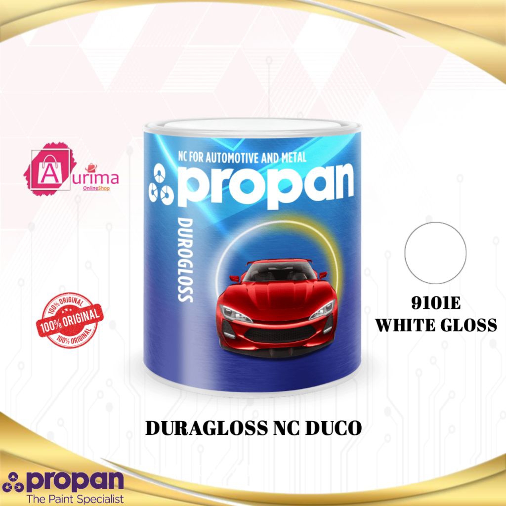 CAT DUCO CAT MOBIL PROPAN DURAGLOSS WHITE GLOSS - 9101E REPACK