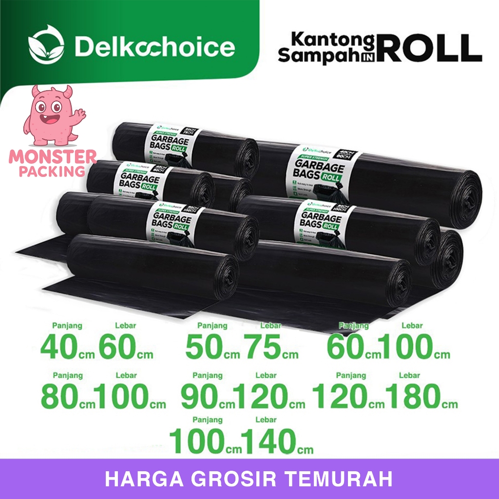 KANTONG PLASTIK SAMPAH IN ROLL PREMIUM DELKOCHOICE
