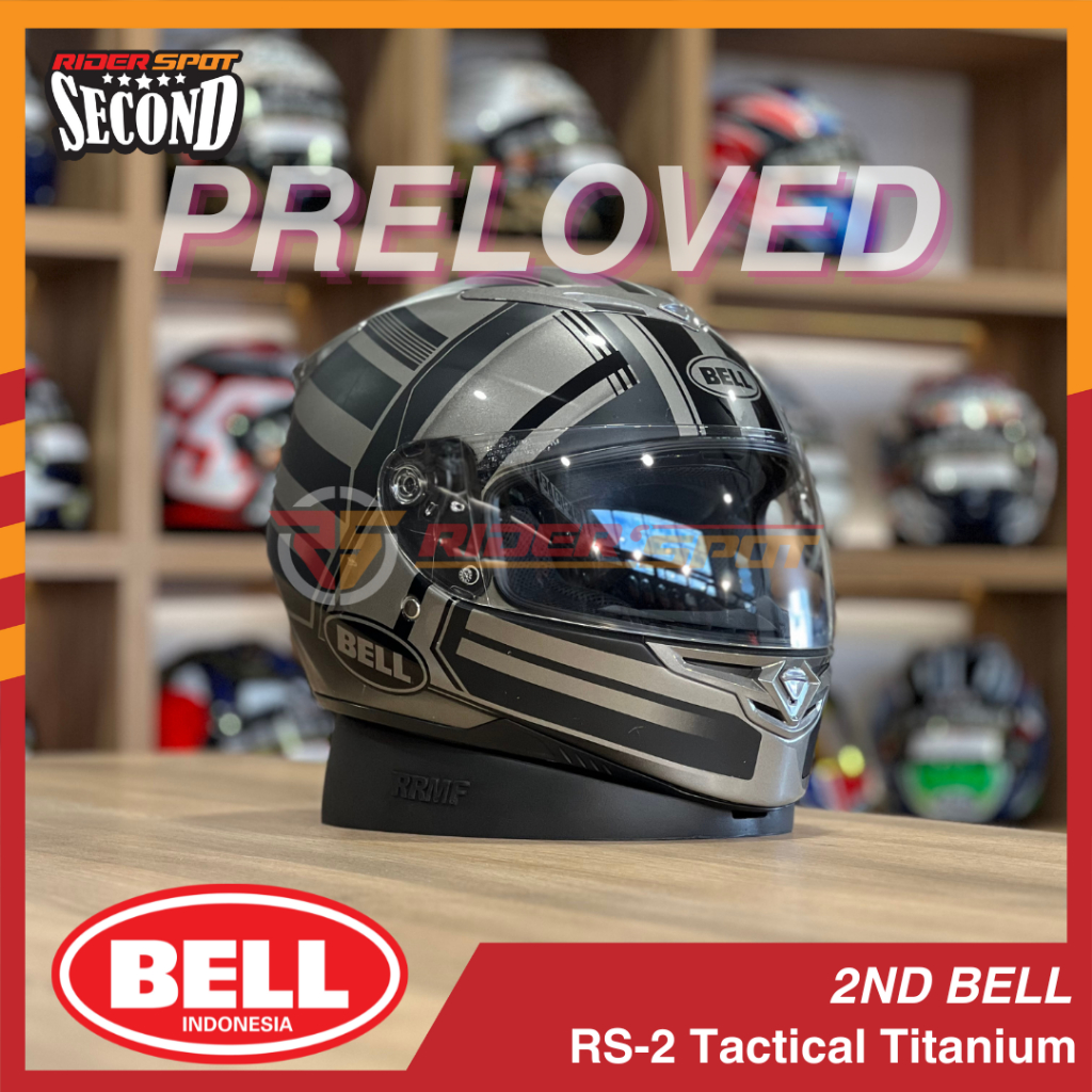 2nd Helmet Bell RS-2 Tactical Titanium Size M Only FullFace Helmet