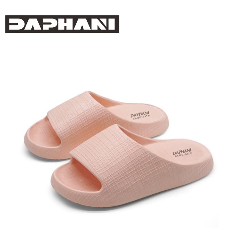 DAPHANI Sandal Wanita Teplek Empuk Sandal Karet Wanita EVA Sandal Cewek Terbaru  Pink Muda Rumahan