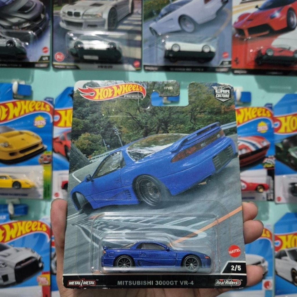 HOT WHEELS PREMIUM MITSUBISHI 3000GT VR-4 BIRU