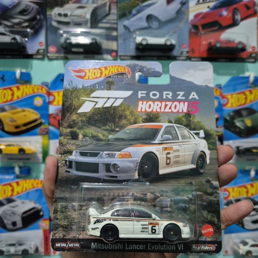 HOT WHEELS PREMIUM FORZA HORIZON 5 MITSUBISHI LANCER EVOLUTION VI PUTIH