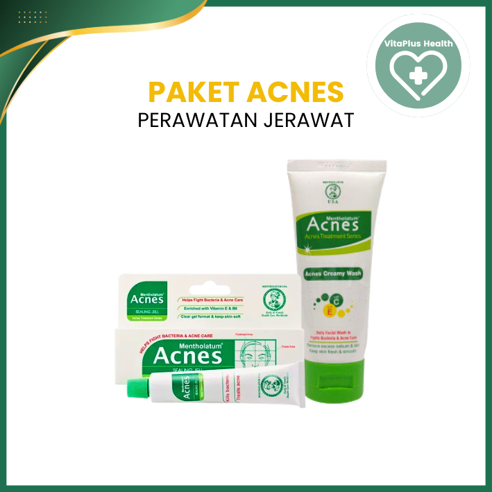 PAKET ANTI JERAWAT ACNES SEALING GEL DAN CREAMY WASH