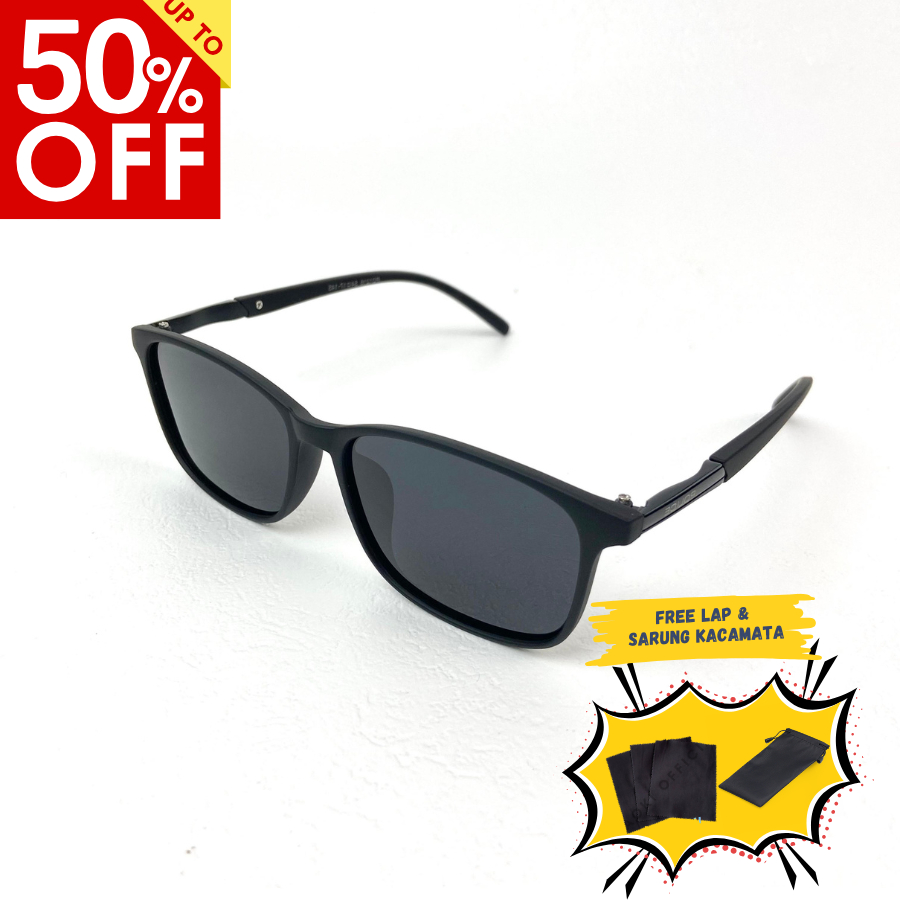 Kacamata Hitam Pria Keren Polarized Police Kacamata Gaya Pria Keren Hitam Anti Silau UV400