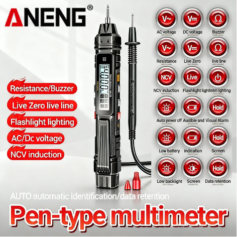 ANENG Multimeter Digital Tespen Listrik Akurat Voltage Tespen Tester Pen A3005