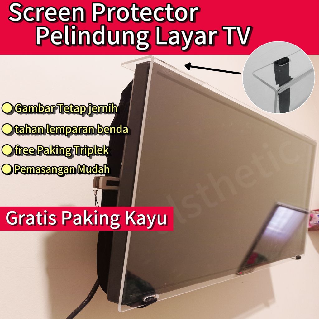 TV Pelindung Layar Tv atau monitor free paking triplek