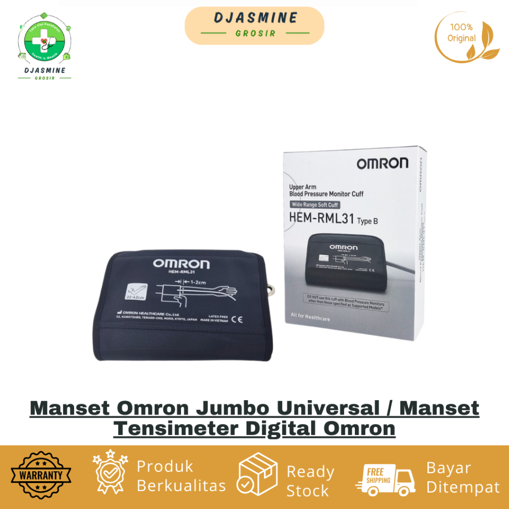Manset Omron Jumbo Universal / Manset Tensimeter Digital Omron / Manset Jumbo Universal