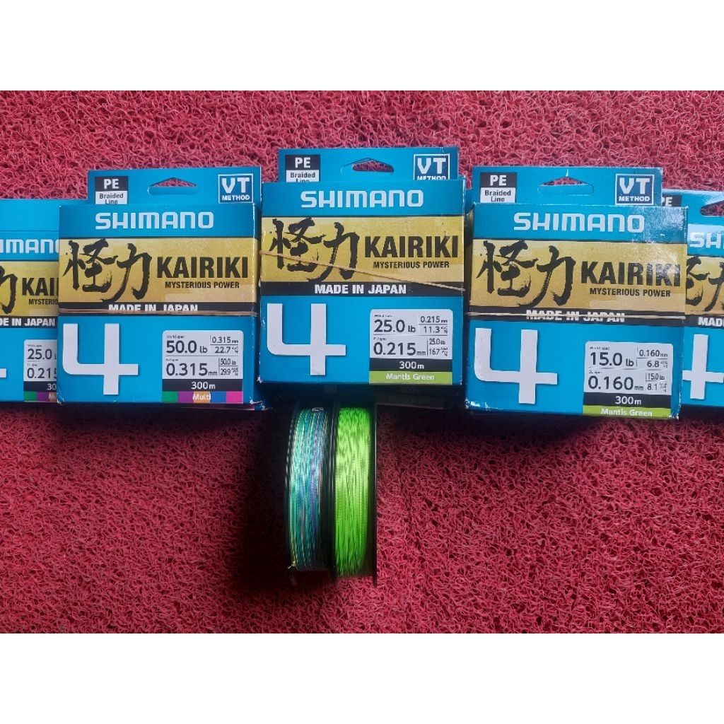 senar PE shimano kairiki 300mtr X4
