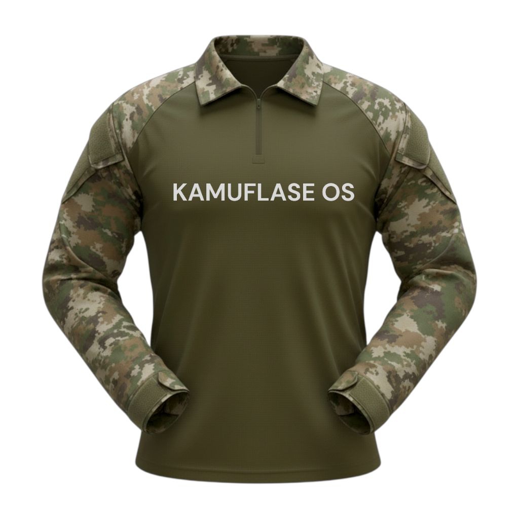 Baju tactical Combat shirt - Kaos bdu Loreng sage terbaru, Kostrad Marpat Woodland desert Accupat dl