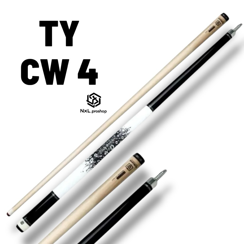Stik Billiard Ty cw 4 shaft kayu
