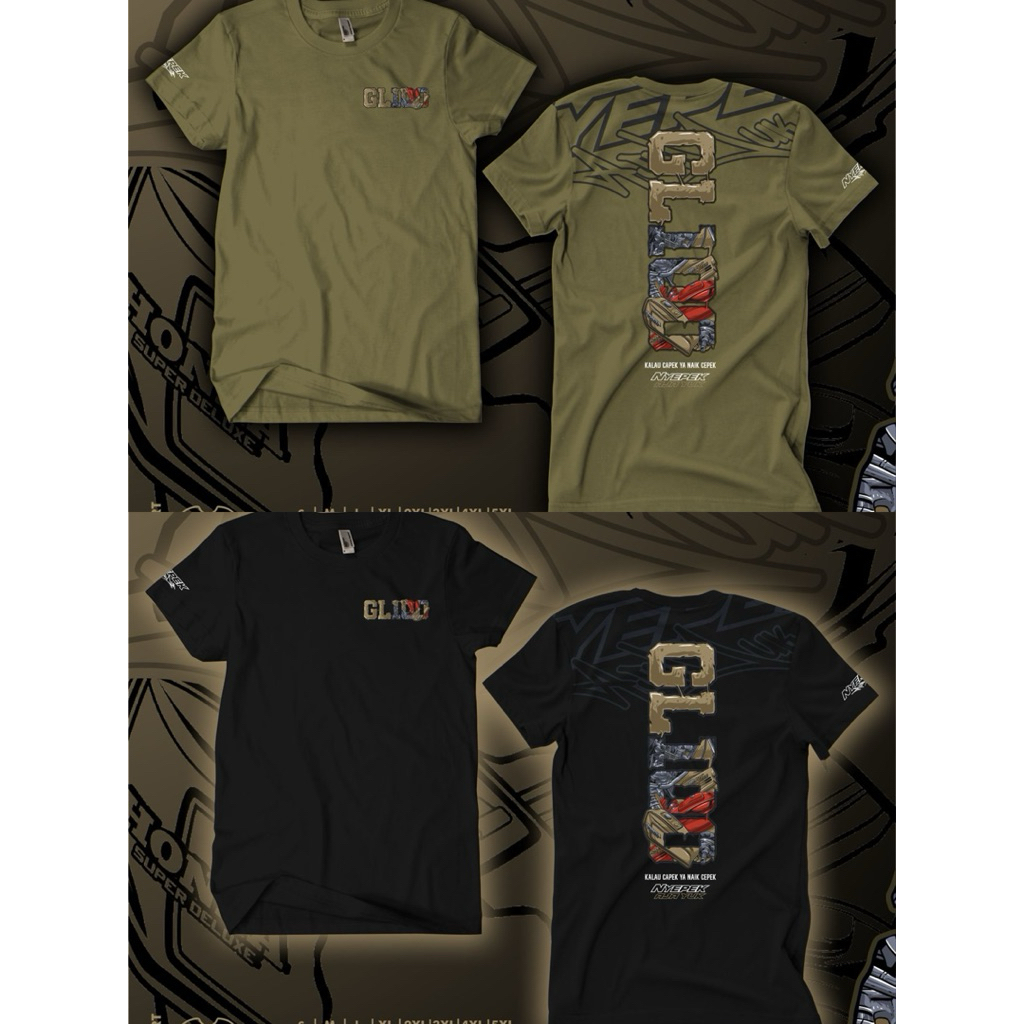 KAOS GL100 OBAT CAPEK ITU NYEPEK ORIGINAL FREE 8 STIKER (2Warna)