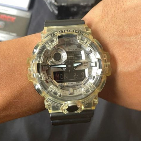 Jam Tangan G-Shock 5522 GA-700SKC Bening FULLSET Preloved LIKENEW 100% ORIGINAL