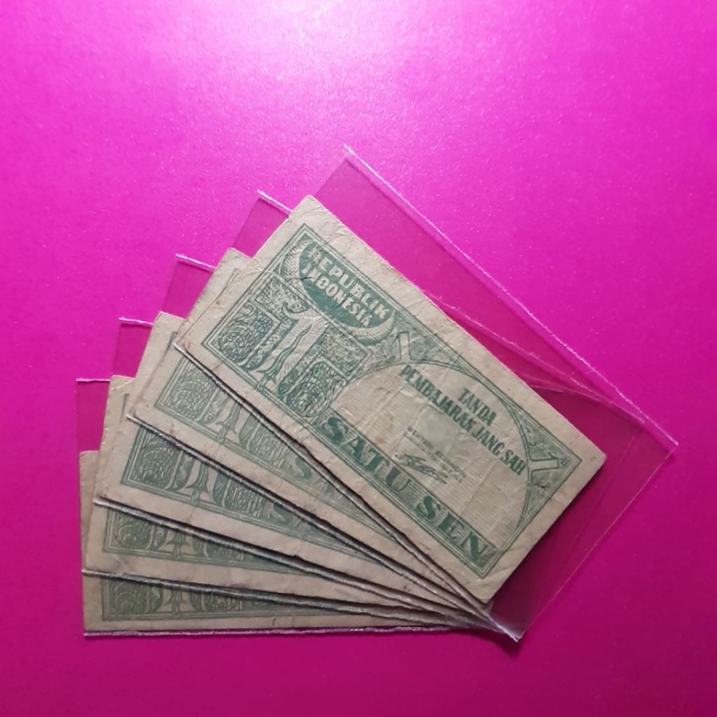 uang kuno 1 sen tahun 1945