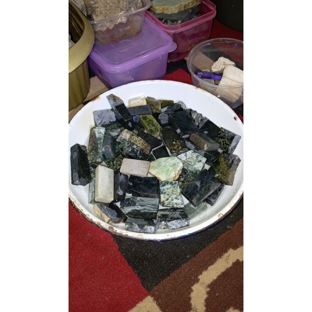 Promo Bahan Batu Giok Campur Asli Natural