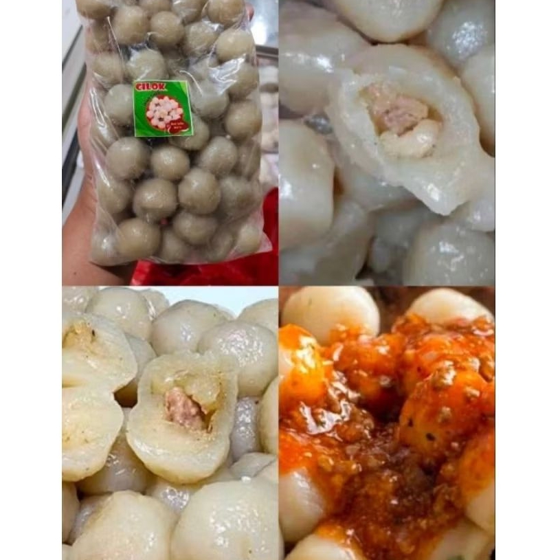 Cilok mini isi gajih dan ayam