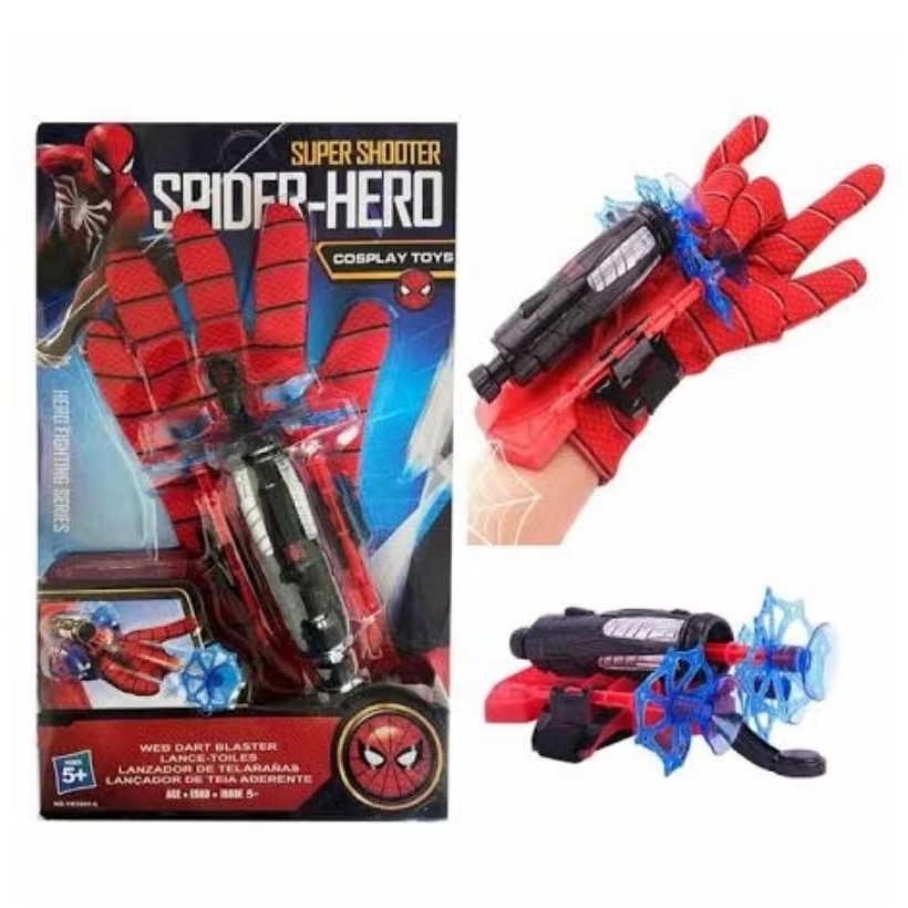 Mainan Anak Tembakan Senjata Jaring Spiderman - Sarung Tangan Spiderman Web Captain America Ironman 