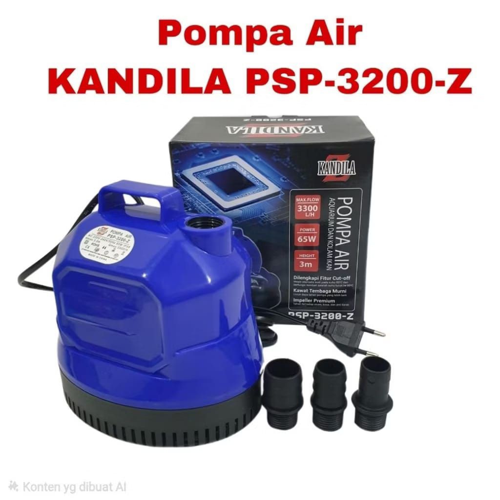 POMPA AIR CELUP AQUARIUM 65 W KANDILA PSP3200 Z PSP-3200Z KOLAM IKAN - KANDILA PSP 3200 POMPA AIR CE