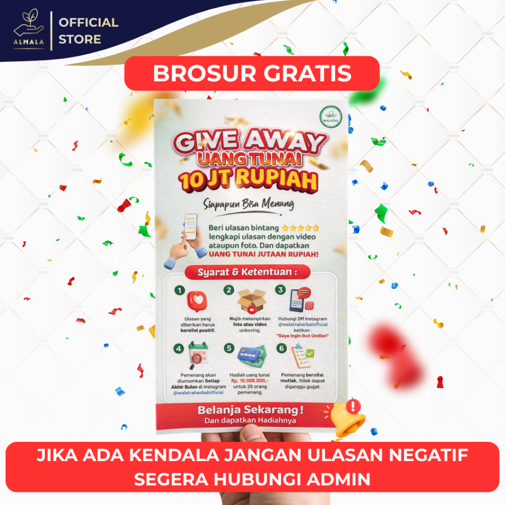 GRATIS BROSUR GIVE AWAY 10JT RUPIAH - SENDIFIT
