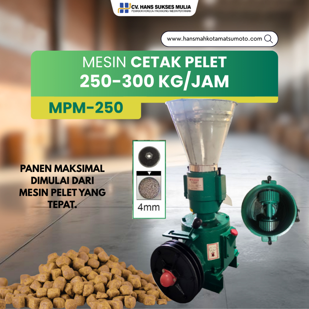 MESIN PEMBUAT PELET MAHKOTA MPM-250