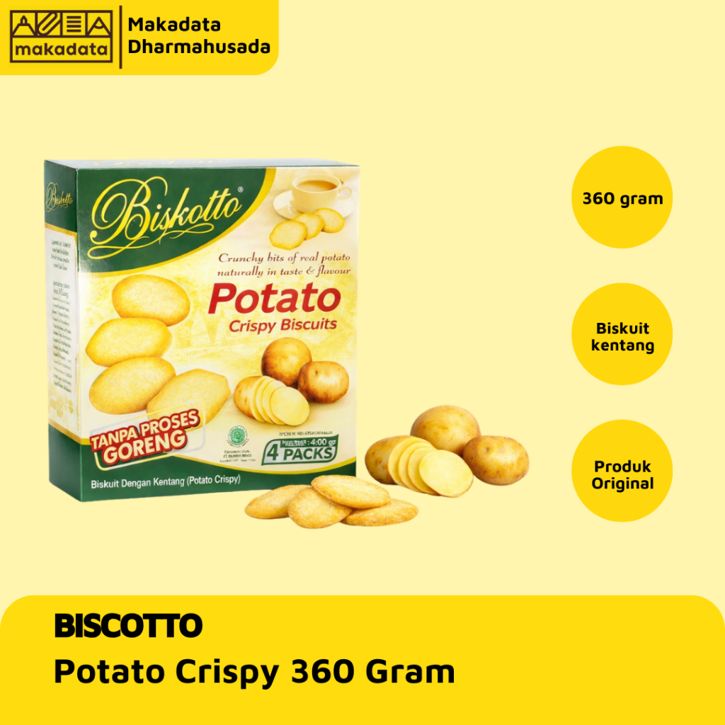 BISCOTTO POTATO CRISPY 360 GR / POTATO CRISPY MURAH
