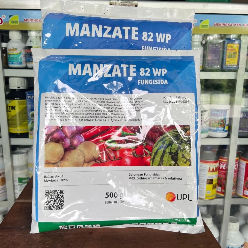 Manzate 82WP Fungisida Bahan Aktif Mankozeb 82% Asli Original UPL