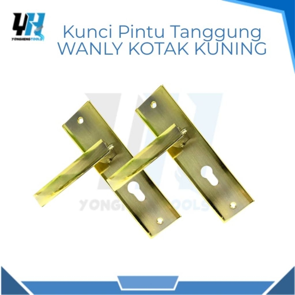 Kunci Pintu Besar / Slot Pintu Besar Wanly Kotak Kuning