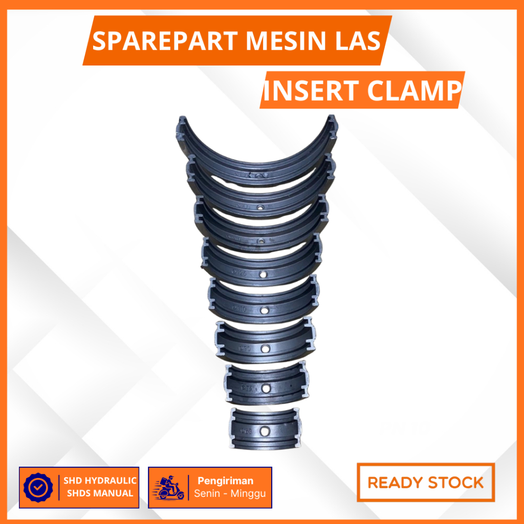 Insert Clamp Mesin Las Pipa Hdpe Size 250mm / Insert Clamp Penjepit Pipa Hdpe 10 Inch
