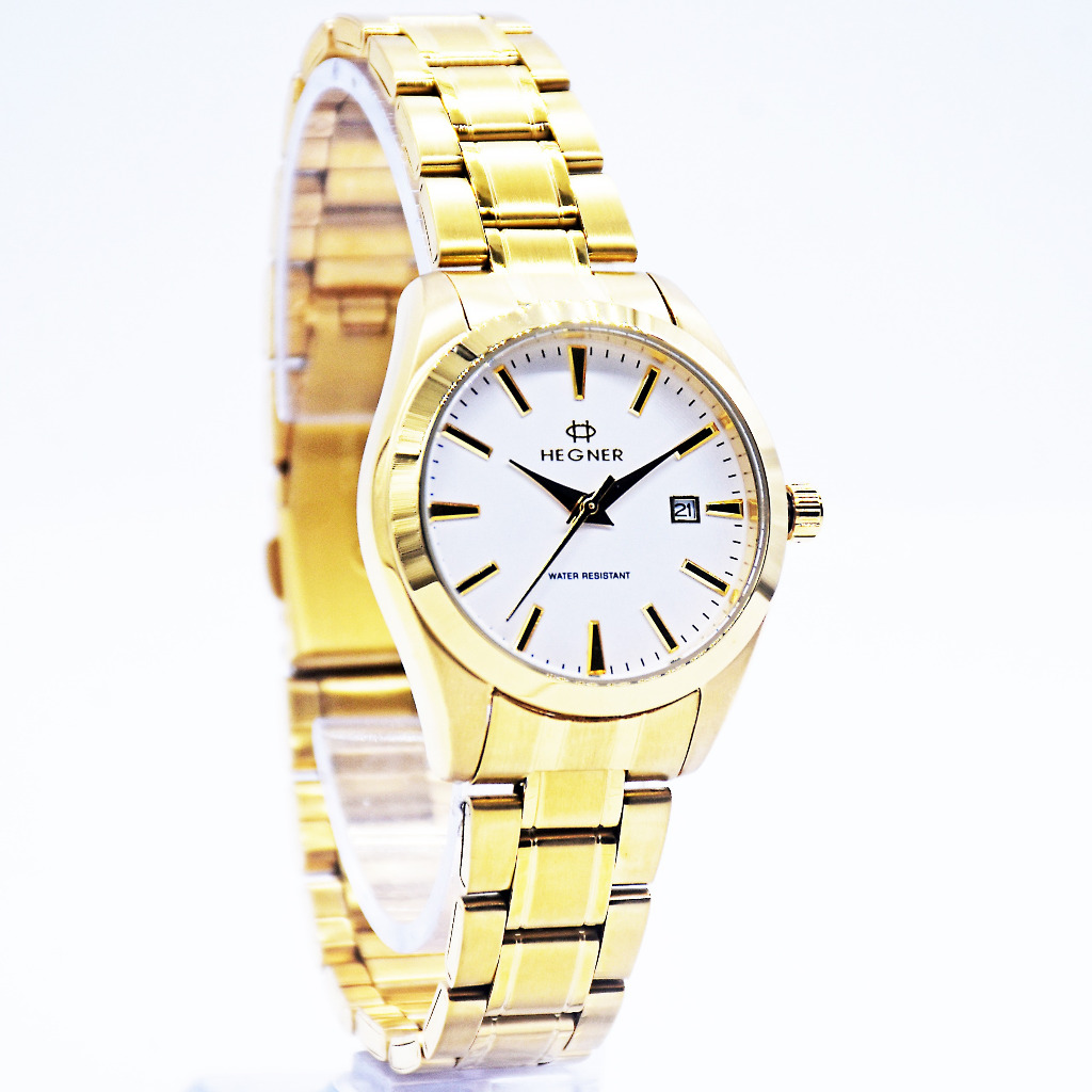 HEGNER 1678LG Jam Tangan Wanita Analog Original Stainless Steel