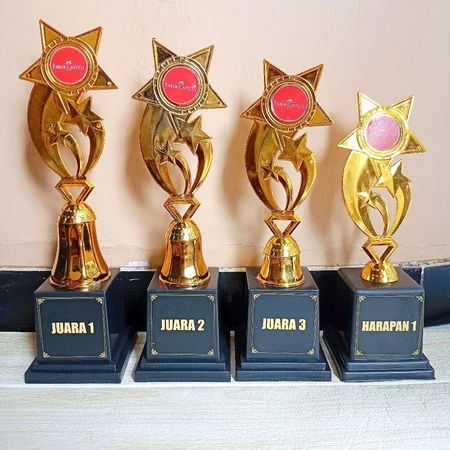 PIALA Set ISI 4 Trophy Murah Kejuaraan PIALA 1234