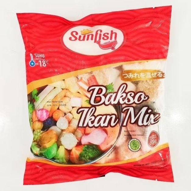 Sunfish Bakso Ikan Mix 500gr