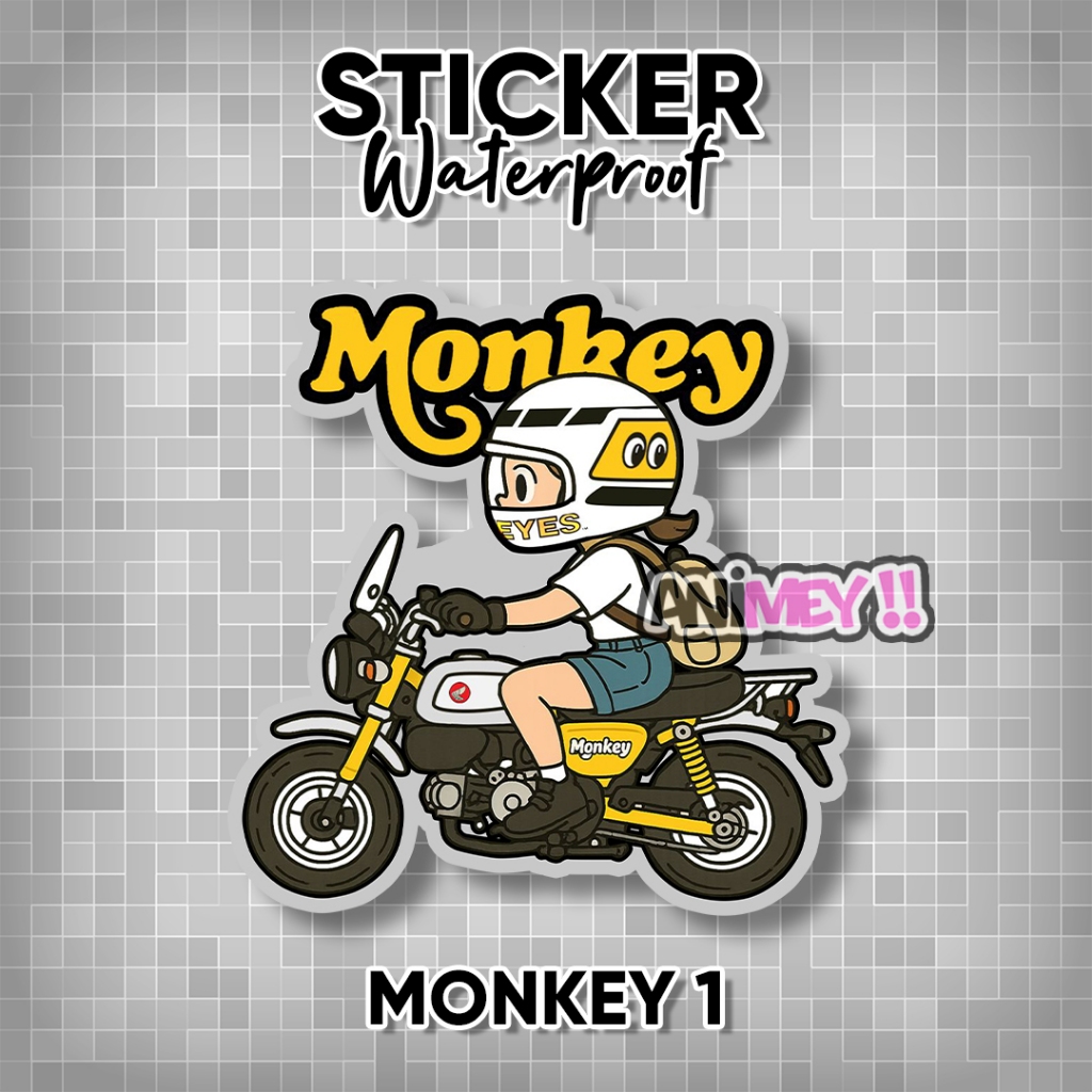 Stiker Logo Honda Monkey / Sticker Honda Monkey Waterproof